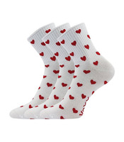 Dámské slabé ponožky s motivem - srdce, WoXX 39-42
